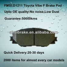 D1211 semi-metallic brake parts for Toyota Vibe